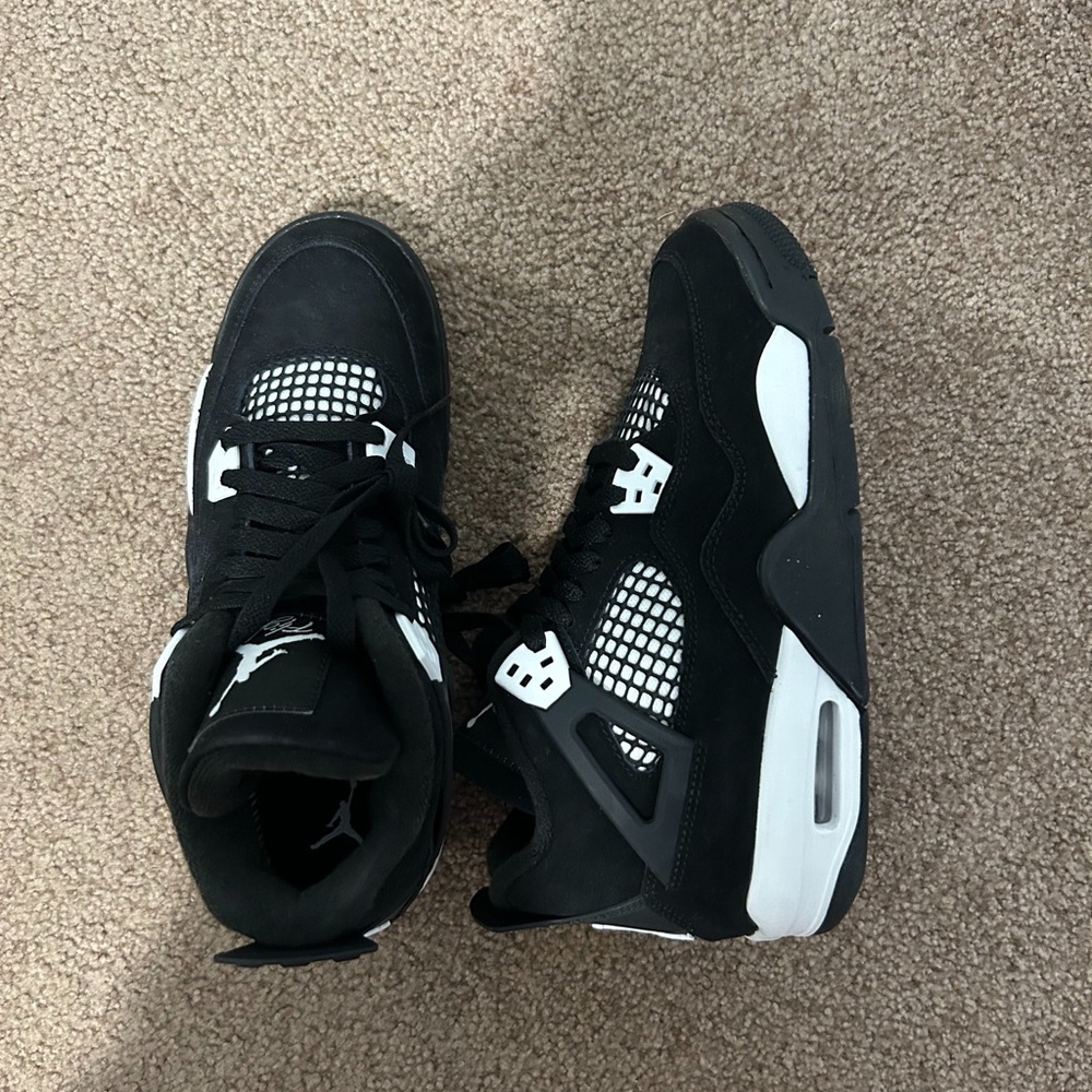 Jordan Black and White Retro Basketball Sneakers